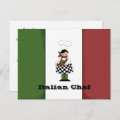 Carte Recette Chef Italien #8 (Devant / Derrière)
