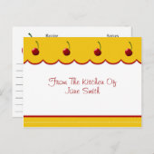 Carte Recette Cherry Lover (Devant / Derrière)