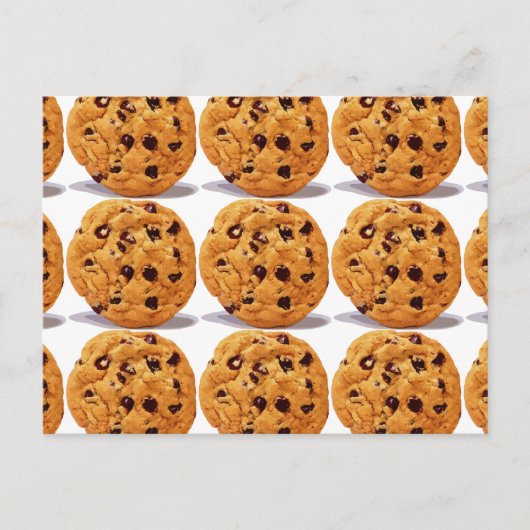 Carte Recette Chocolat Chip Arachide Beurre Cookie (Devant)