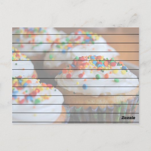 Carte Recette Confetti Cupcakes (Dos)