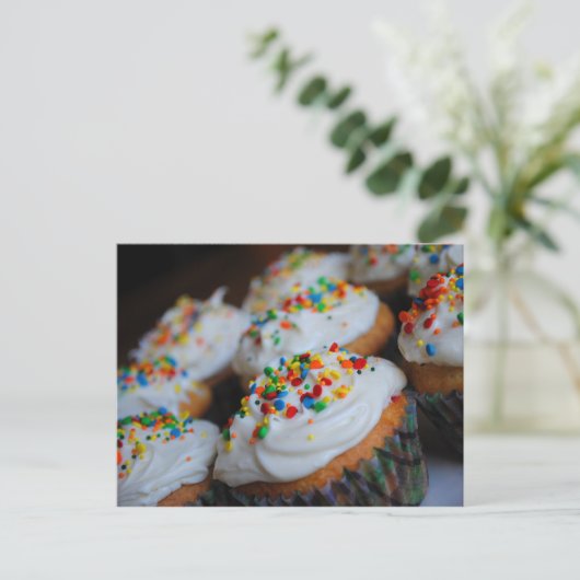 Carte Recette Confetti Cupcakes (Debout devant)
