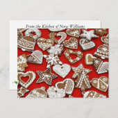 Carte Recette Cookie de Noël (Devant / Derrière)