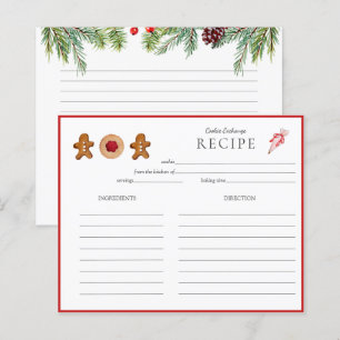 Carte Recette Cookie Exchange boulangeries de vaca
