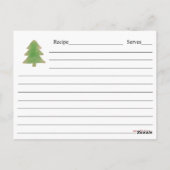 Carte Recette Cookies Vacances (Dos)