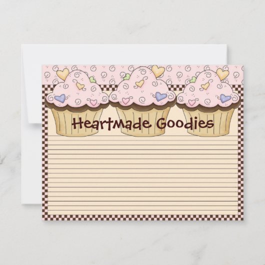 Carte Recette Cupcake (Devant)