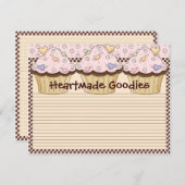 Carte Recette Cupcake (Devant / Derrière)