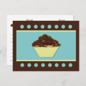 Carte Recette Cupcake au chocolat (Devant / Derrière)