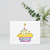 Carte Recette Cupcake Jaune (Debout devant)