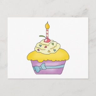 Carte Recette Cupcake Jaune
