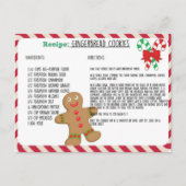 Carte Recette Cute Gingerbread Cookies Recette (Devant)