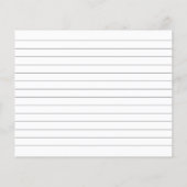 Carte Recette d'activité de jeu de Fête des mariée (Dos)