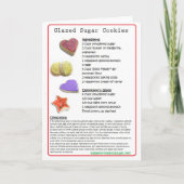 Carte Recette de biscuits de sucre glacé (Devant)