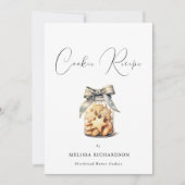 Carte Recette de biscuits élégants (Devant)