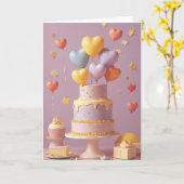 Carte Recette de célébration (Fleur jaune)
