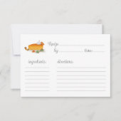 Carte Recette de Citrouille d'aquarelle (Devant)