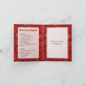 Carte Recette de cocktail fraise Daiquiri (Intérieur)