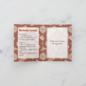 Carte Recette de cocktail Manhattan (Intérieur)