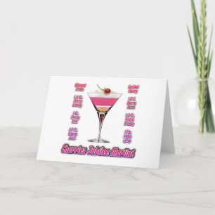 Carte Recette de cocktail Martini Cerises Jubilée Art
