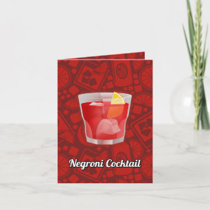 Carte Recette de cocktail Negroni