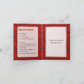 Carte Recette de cocktail Negroni (Intérieur)