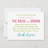 Carte Recette de couleur vive Douche Insertion (Devant)