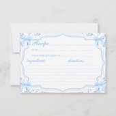 Carte Recette de la boîte bleue Coquette pour la recette (Devant)