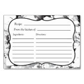 Carte Recette de marbre (Devant)