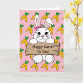 Carte Recette d'œufs de Pâques farcis et Joyeuses Pâques (Fleur jaune)