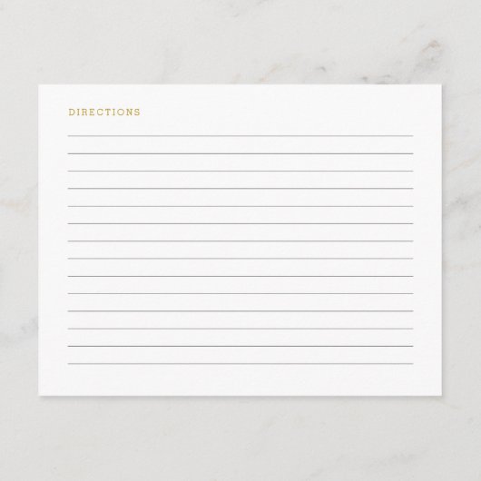 Carte Recette Fête des mariées de script et de fleurs d' (Dos)