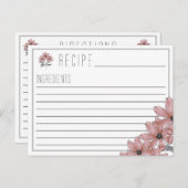 Carte Recette Florale Cosmo (Devant / Derrière)