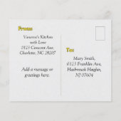 Carte Recette Fromage Grillé Fries Thanksgiving Fo (Dos)