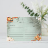 Carte Recette Gourdeuse (Debout devant)