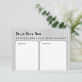 Carte Recette Grille Blanche (Debout devant)