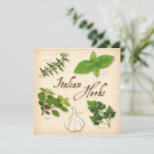 Carte Recette Herbes Italiennes (Debout devant)