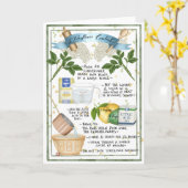 Carte Recette illustrée de cadran de fleur d'aîné (Fleur jaune)