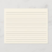 Carte Recette ivoire Orange et Fleurs Blanches (Dos)