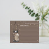 Carte Recette Mason Jar & Fireflies (Debout devant)