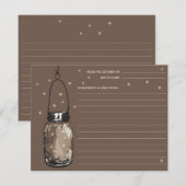 Carte Recette Mason Jar & Fireflies (Devant / Derrière)