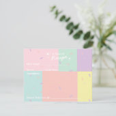 Carte Recette Pastel Retro (Debout devant)