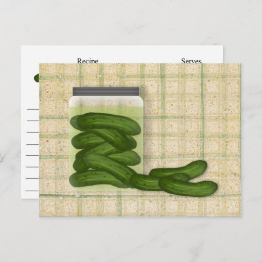Carte Recette Pickles (Devant / Derrière)