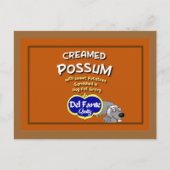 Carte Recette Possum Creamed (Devant)