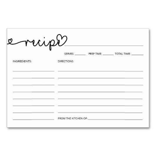 Carte Recette - Recettes Fêtes des mariées - Rusti (Devant)