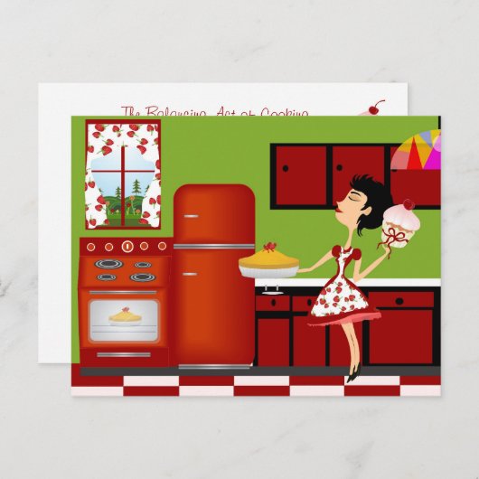 Carte Recette Rétro (Devant / Derrière)