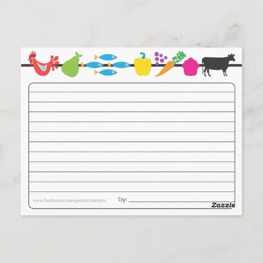 Carte Recette Rétro (Dos)