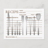 Carte Recette Rétro triée (Devant)