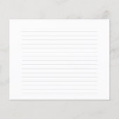 Carte Recette simple noire et blanche (Dos)