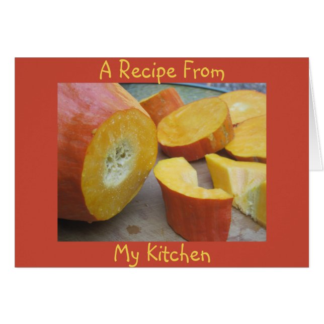 Carte Recette Squash vide (Devant Horizontal)