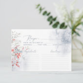 Carte Recette WinterSnow in Love pour la mariée (Debout devant)