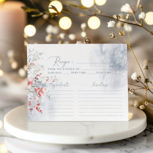 Carte Recette WinterSnow in Love pour la mariée