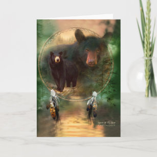 Carte Receveur rêveur - esprit de l'ours ArtCard